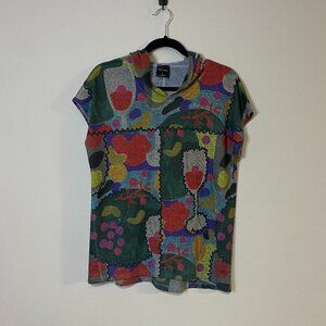 Inoah Hooded Multicolored Top Size S